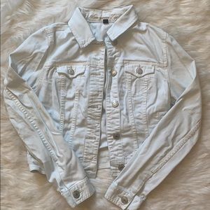 American Eagle White Denim Jacket